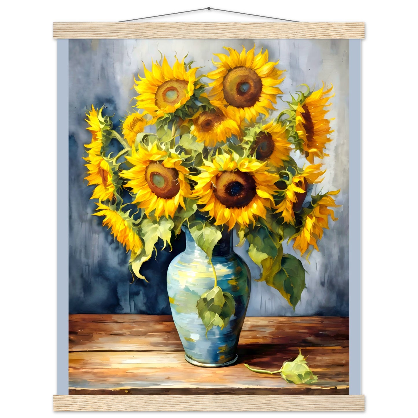 Manojo de girasoles || Póster de papel mate premium con colgador