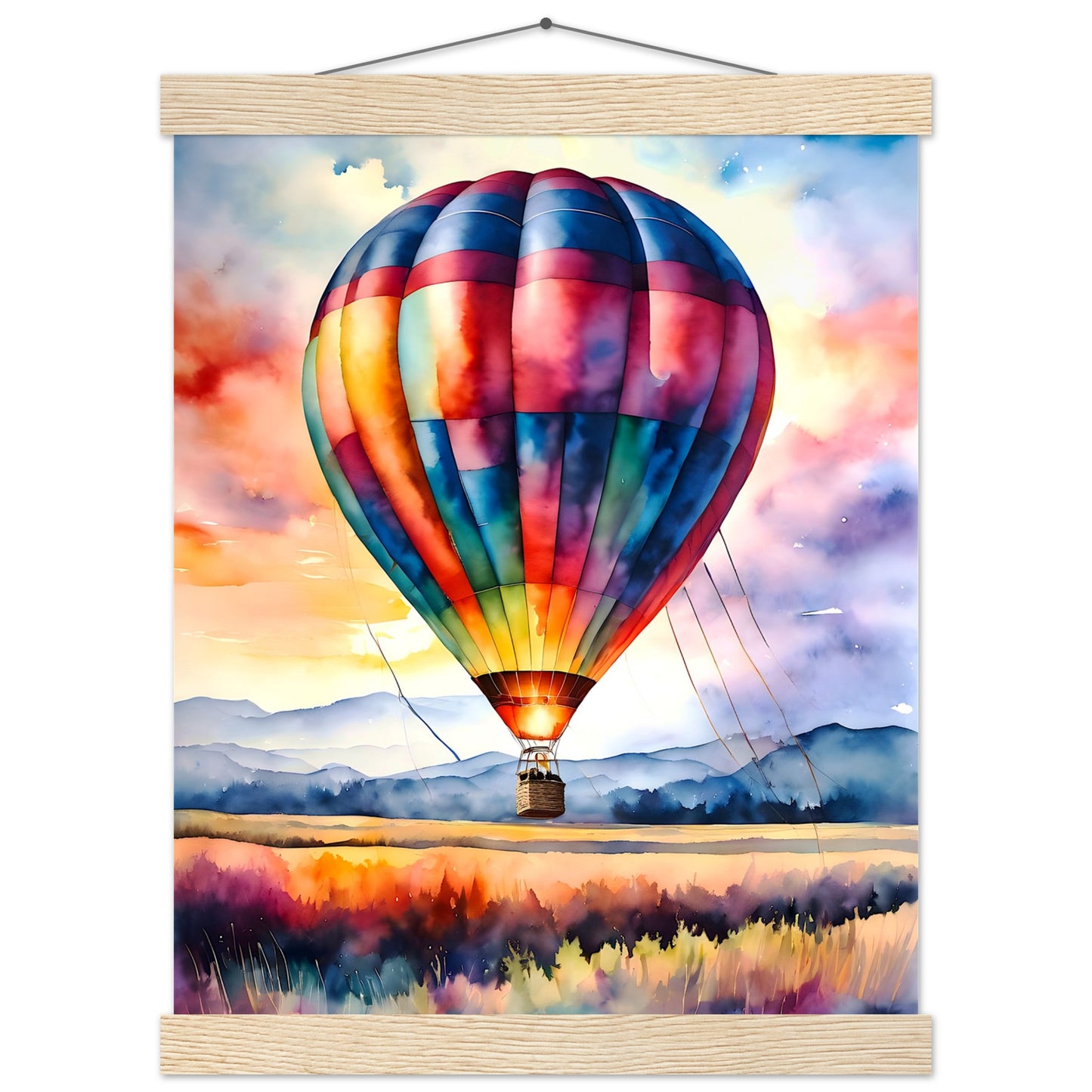 Watercolor Balloon || Premium Matte Paper Poster with Hanger