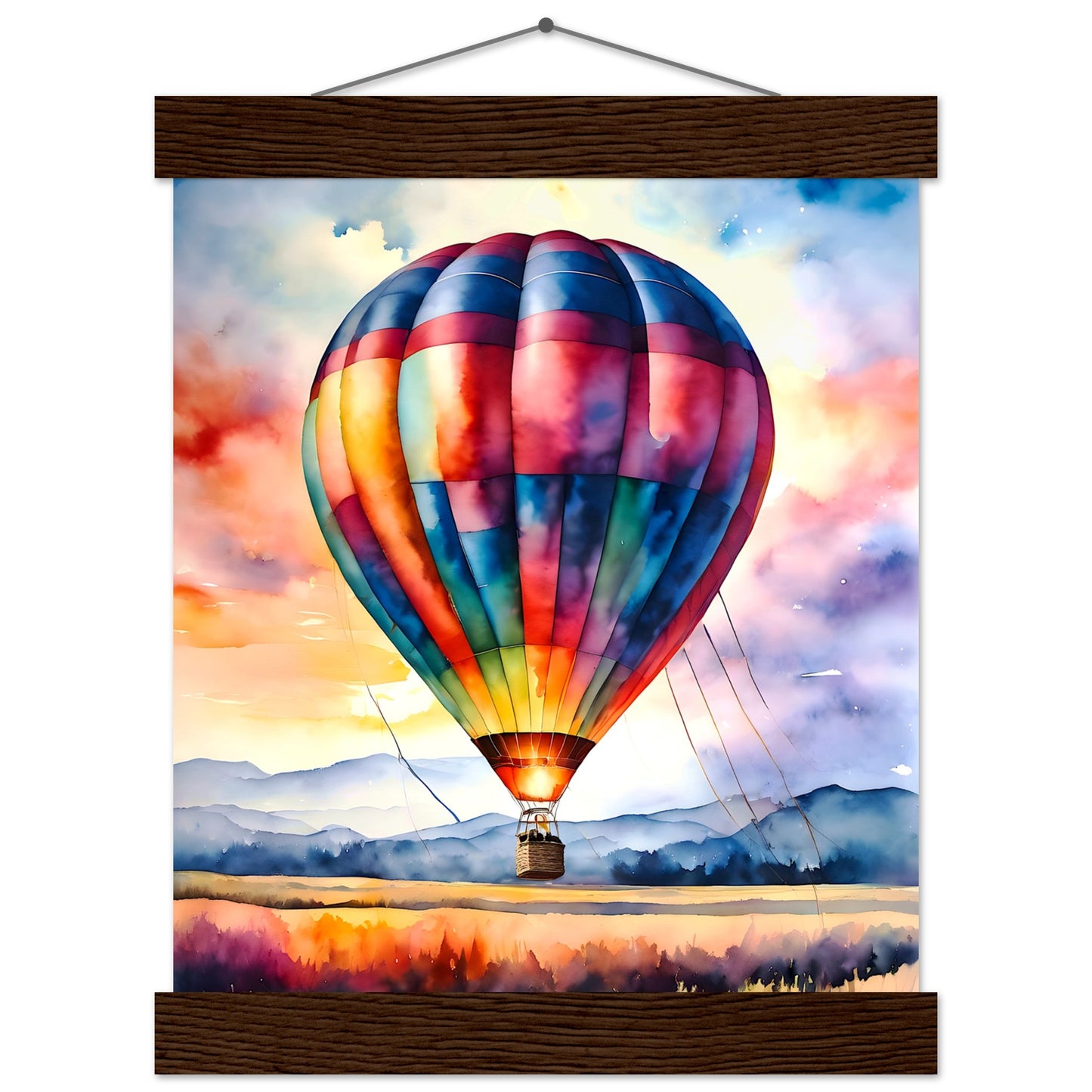 Watercolor Balloon || Premium Matte Paper Poster with Hanger