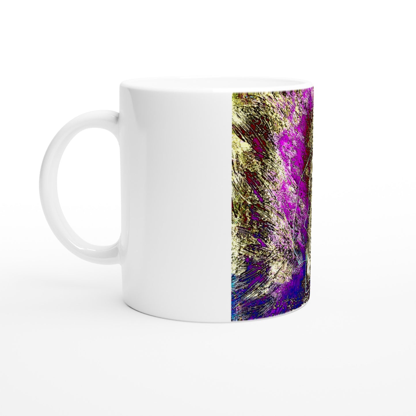 Energía del Yoga #3 || Taza de cerámica blanca de 11 oz