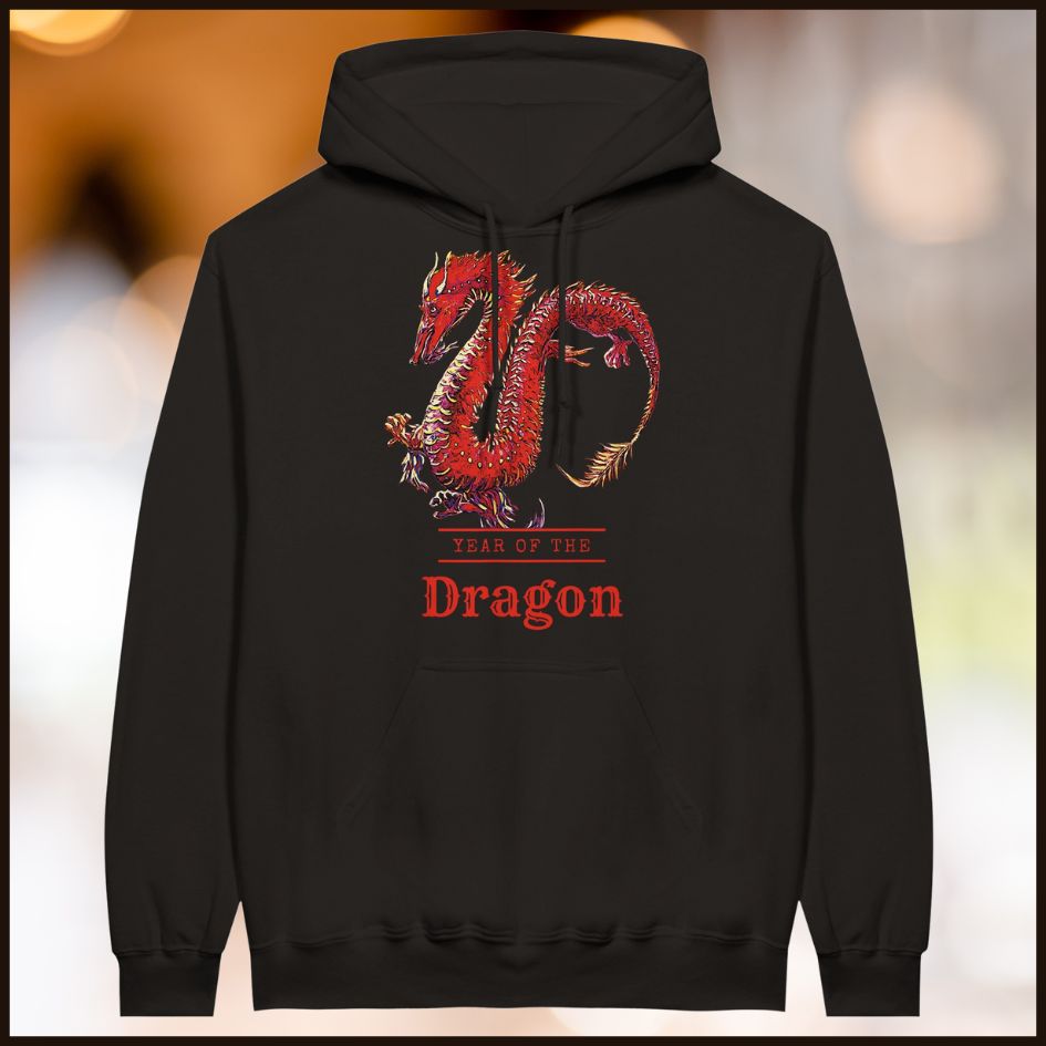 Jahr des Drachen || Klassischer Unisex-Pullover-Hoodie