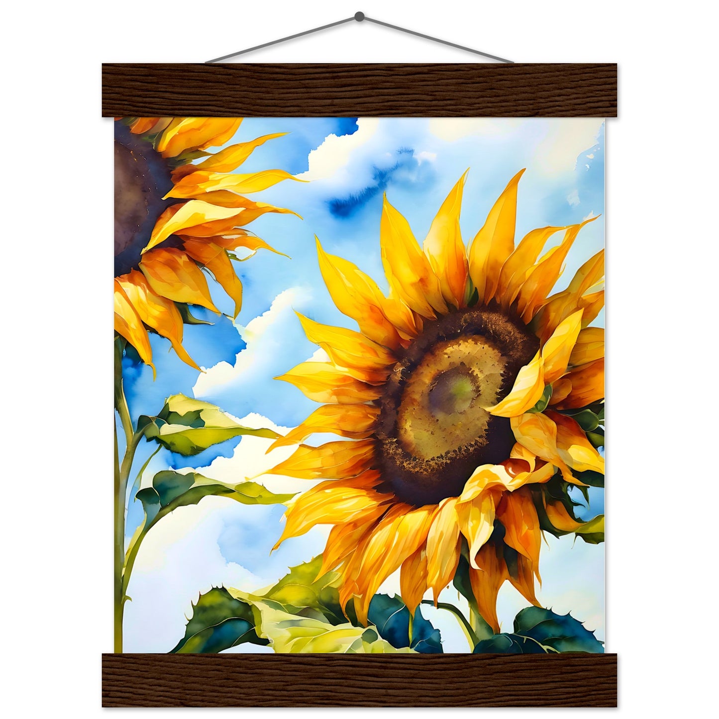 Girasol Verano || Póster de papel mate premium con colgador