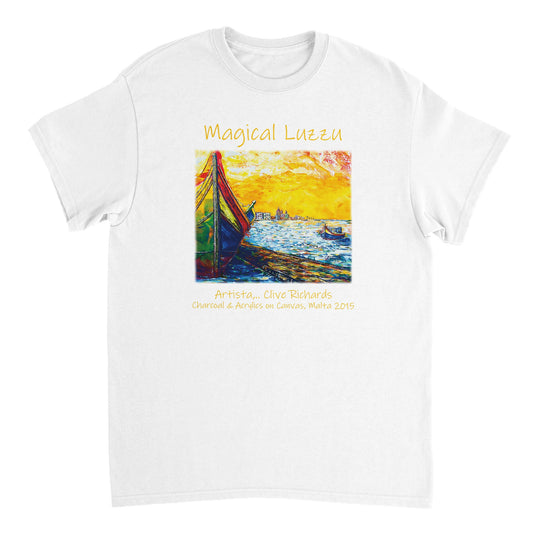 Magischer Luzzu Artista Clive || Schweres Unisex-T-Shirt mit Rundhalsausschnitt
