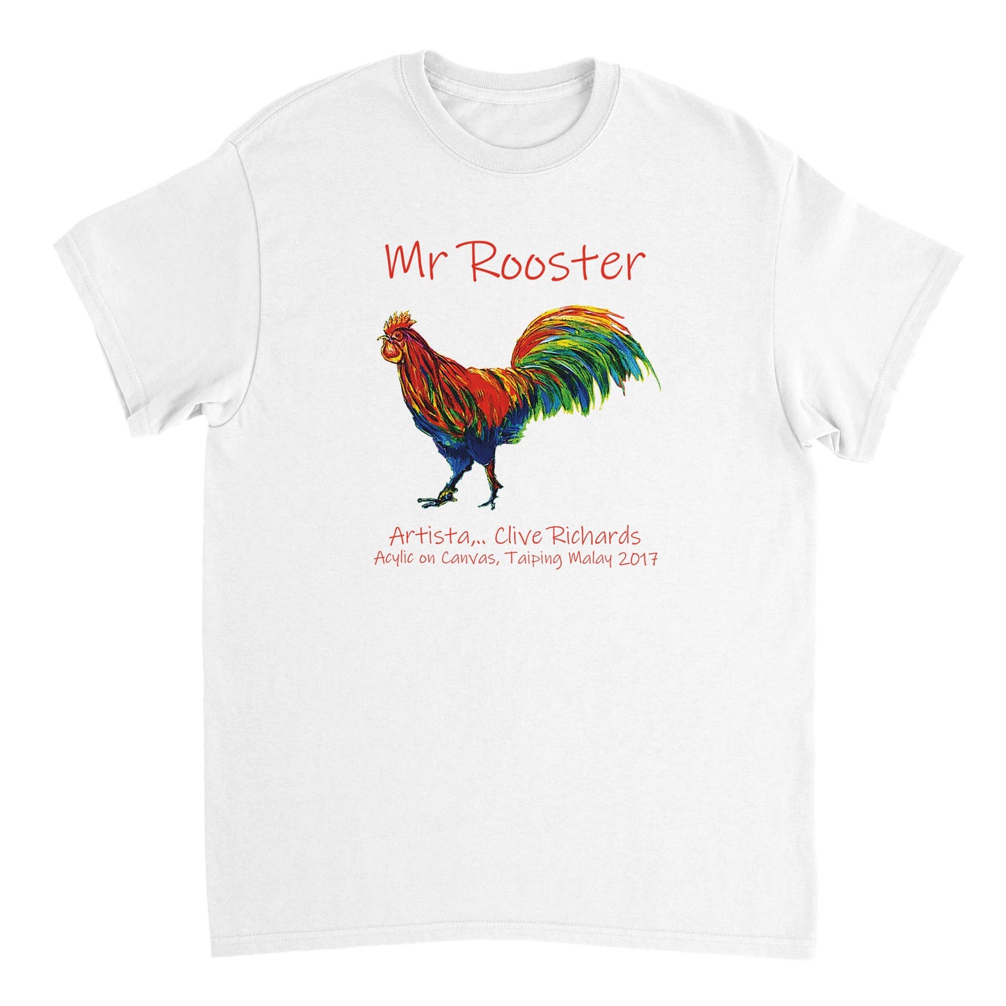 Mr Rooster Artista Clive || Heavyweight Unisex Crewneck Tee