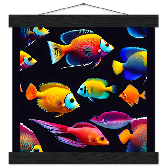 Tropical Fish || Premium Semi-Glossy Paper Poster with Hanger