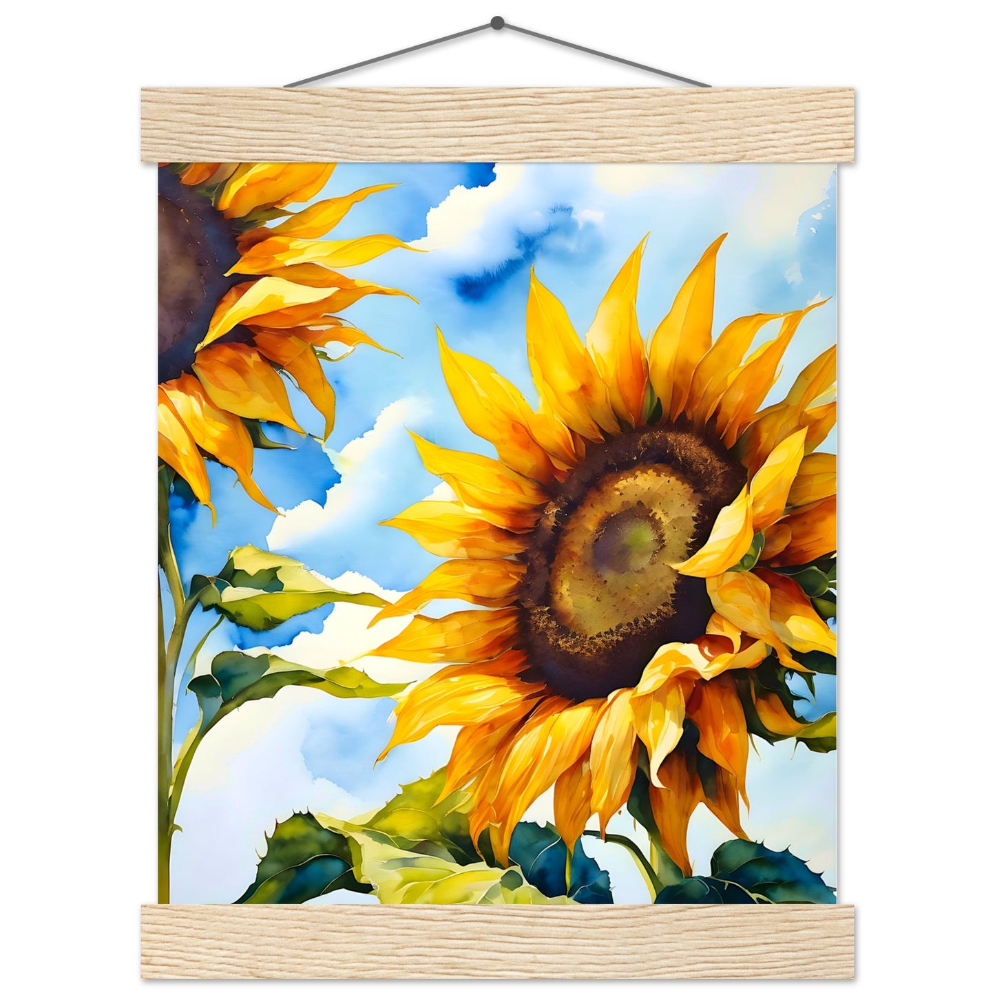 Girasol Verano || Póster de papel mate premium con colgador