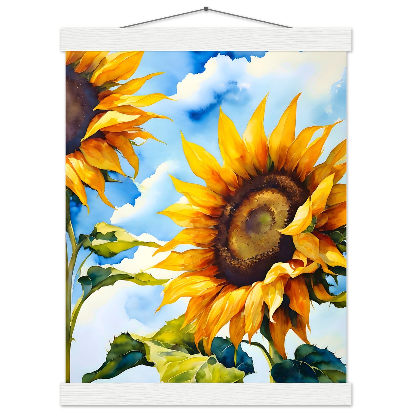 Girasol Verano || Póster de papel mate premium con colgador