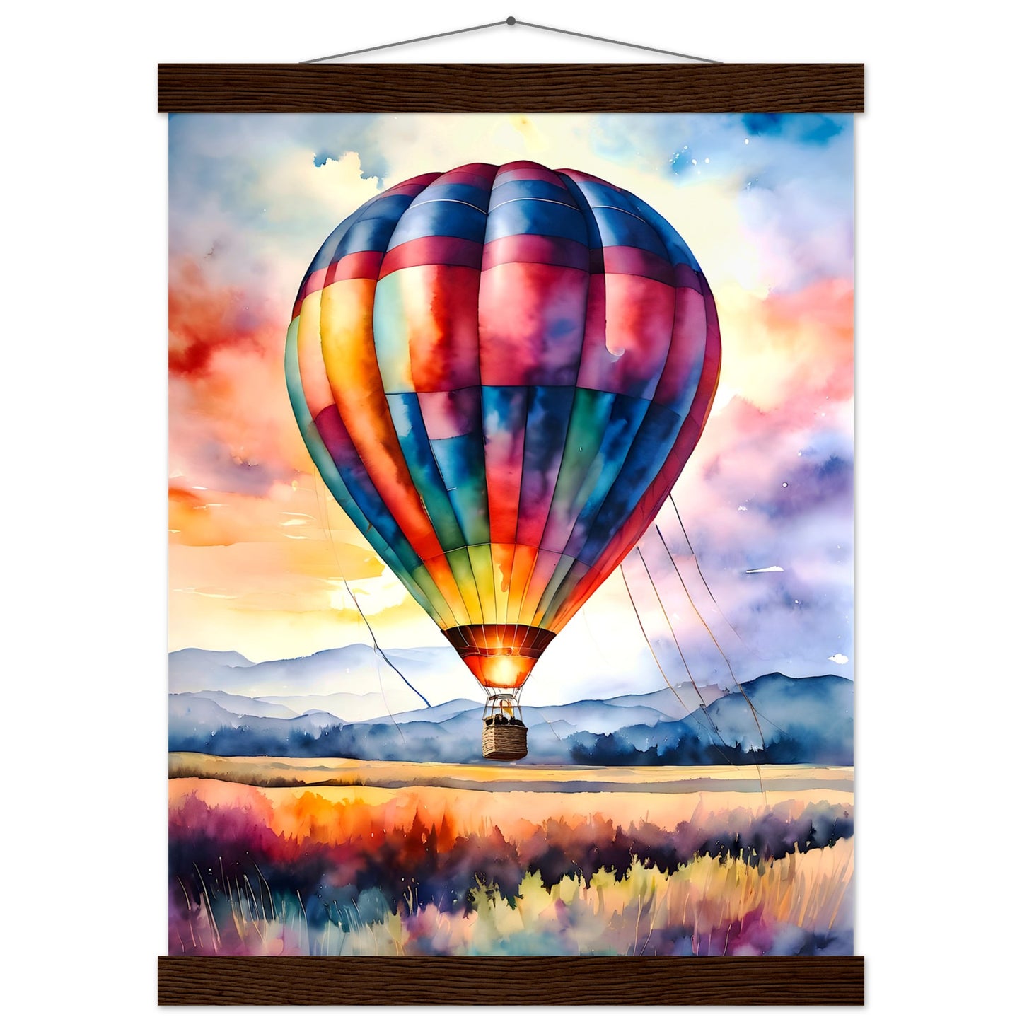 Watercolor Balloon || Premium Matte Paper Poster with Hanger