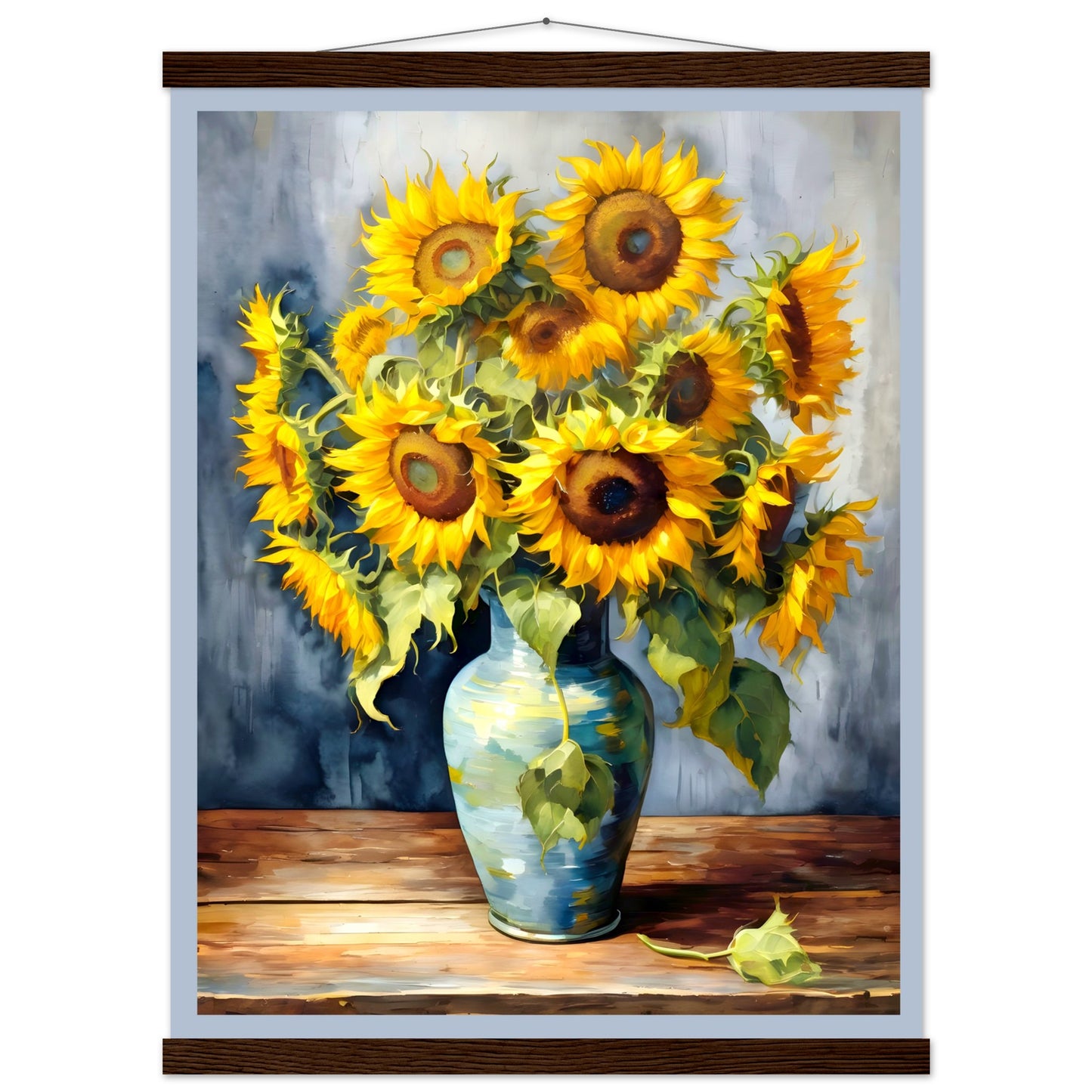 Manojo de girasoles || Póster de papel mate premium con colgador