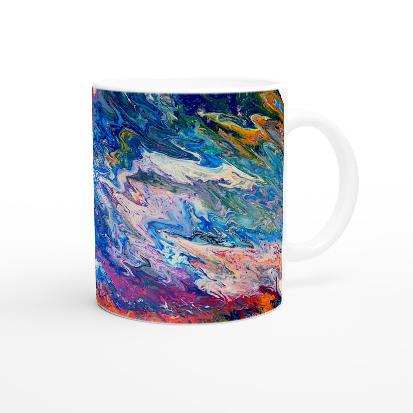 Olas rompiendo || Taza de cerámica blanca de 11 oz