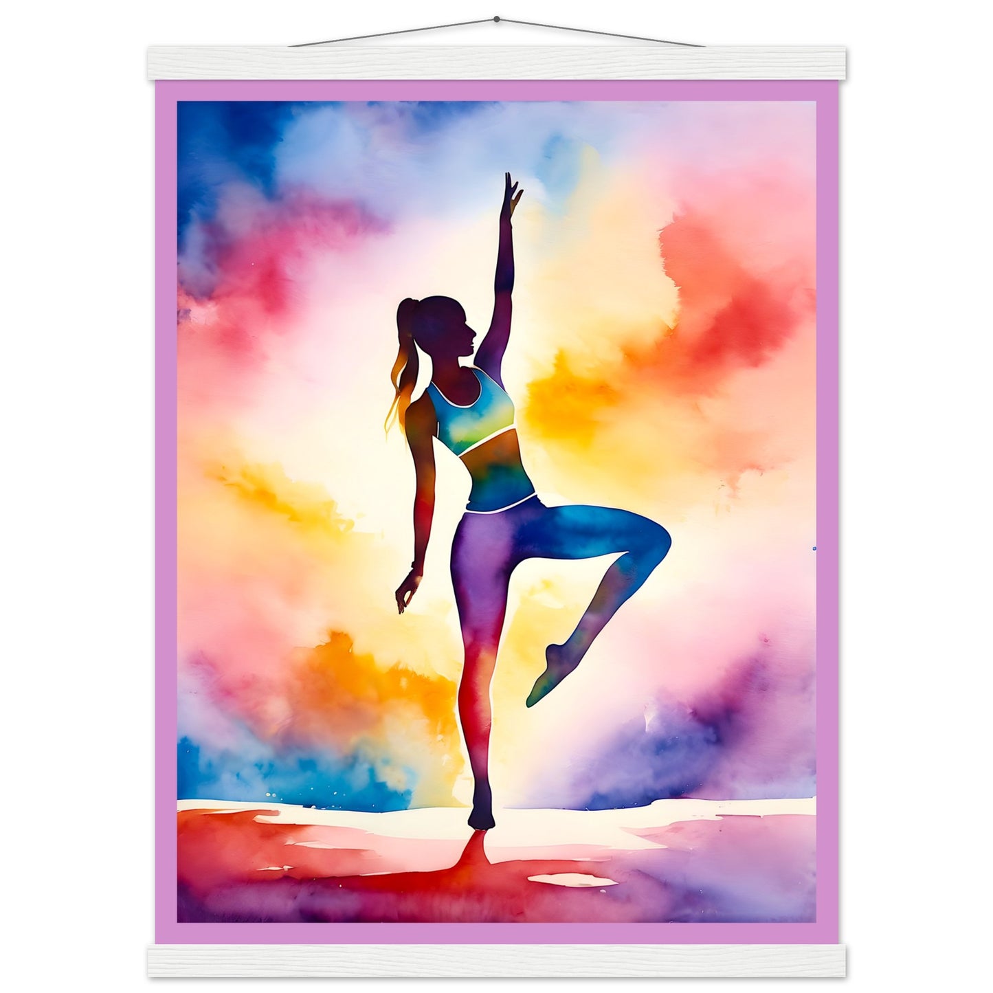 Colorful Dancer || Premium Matte Paper Poster with Hanger