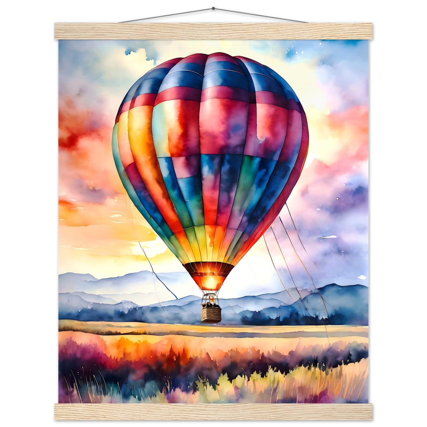 Watercolor Balloon || Premium Matte Paper Poster with Hanger