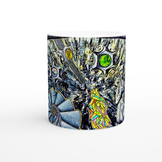 Von der Sagrada Familia inspiriert || Weiße 11oz Keramiktasse