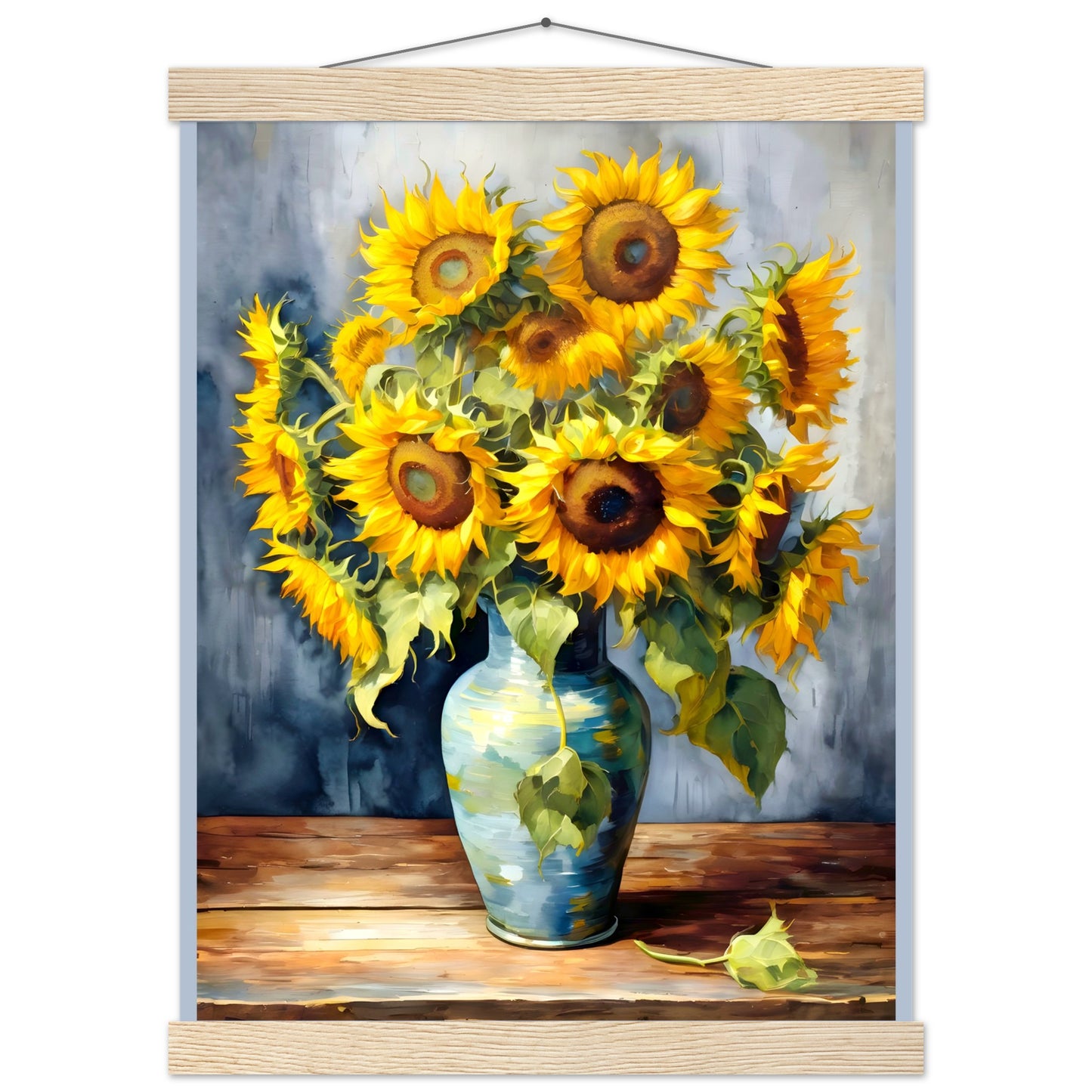 Manojo de girasoles || Póster de papel mate premium con colgador