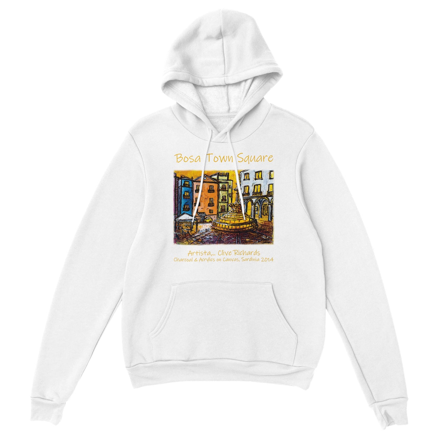 Bosa Town Square, Artista Clive || Classic Unisex Pullover Hoodie