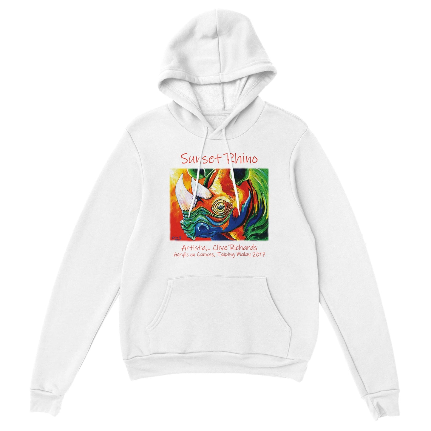 Sunset Rhino Artista Clive || Classic Unisex Pullover Hoodie