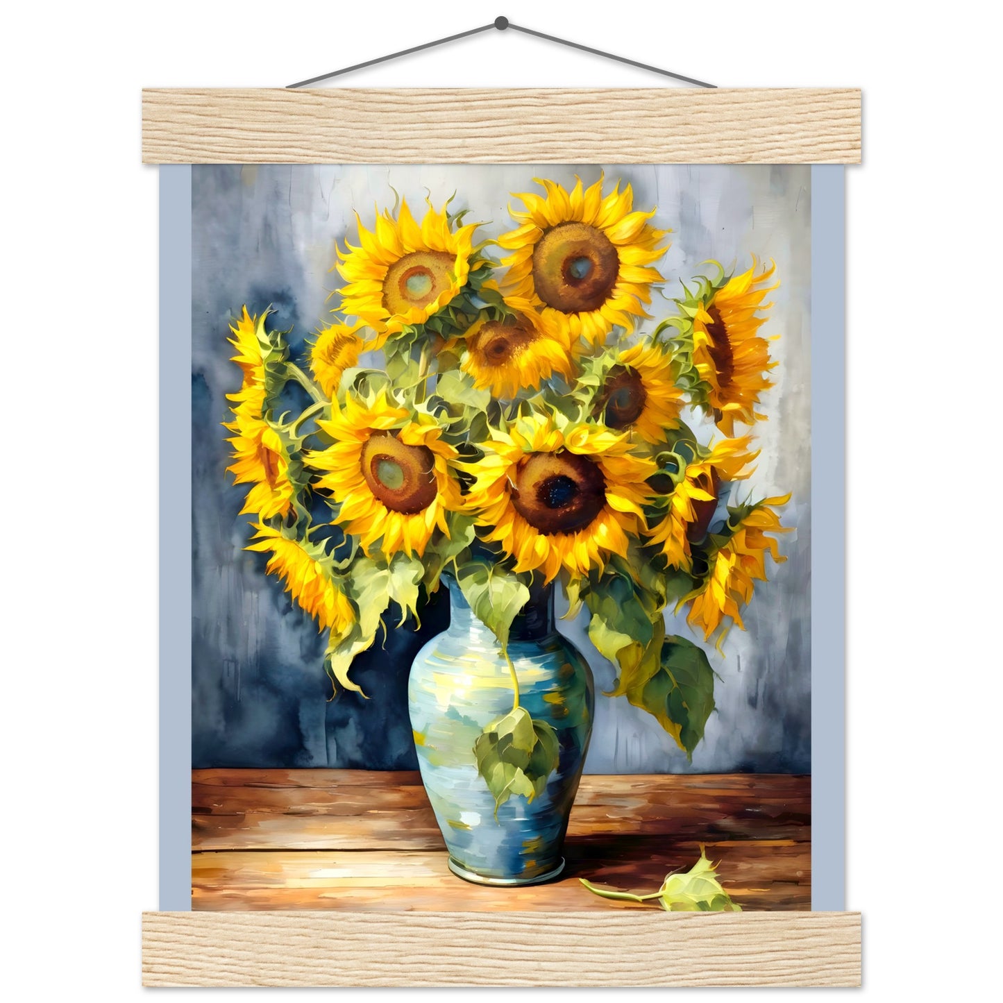 Manojo de girasoles || Póster de papel mate premium con colgador