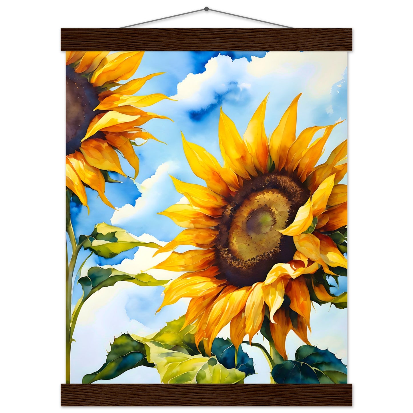 Girasol Verano || Póster de papel mate premium con colgador