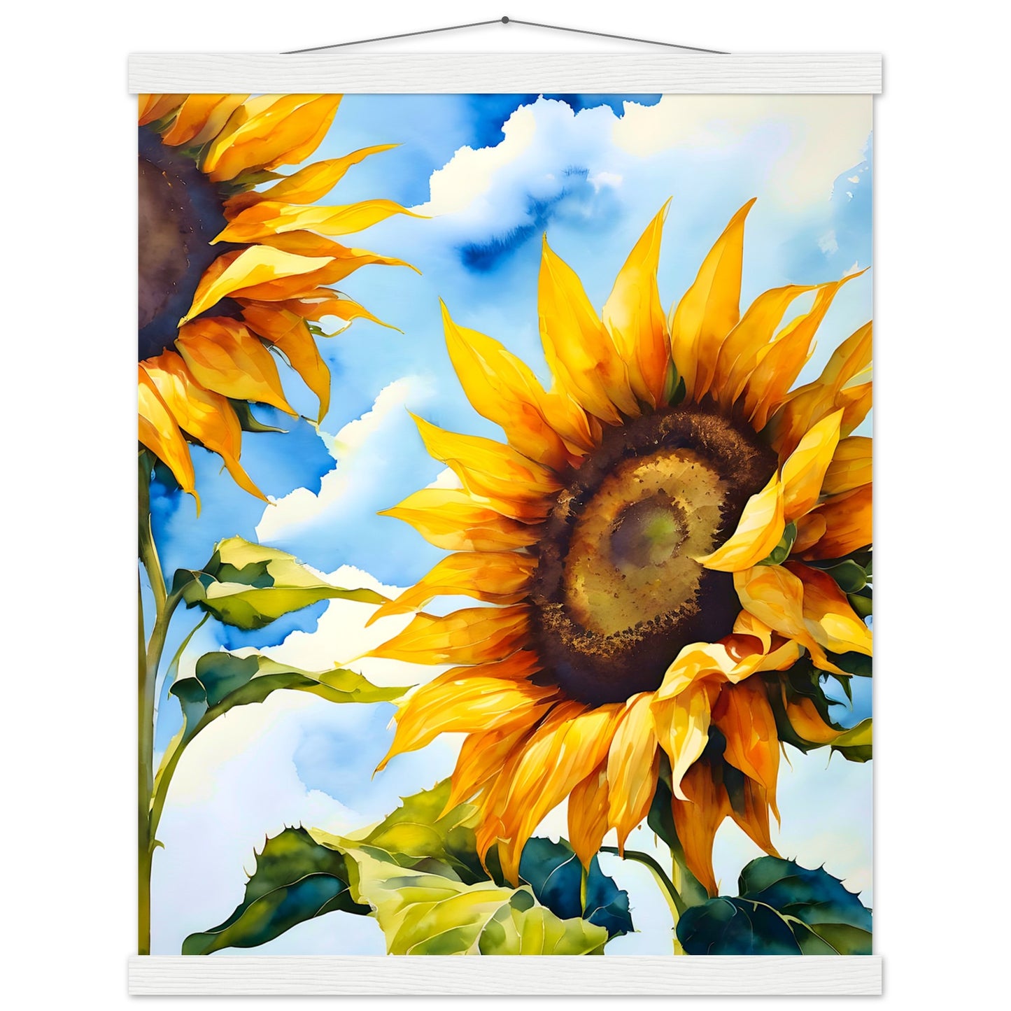 Girasol Verano || Póster de papel mate premium con colgador