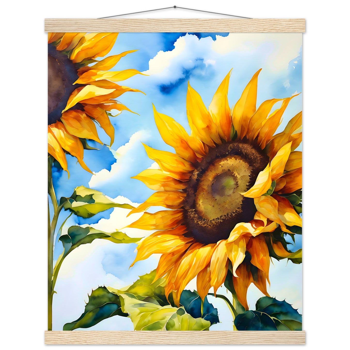 Girasol Verano || Póster de papel mate premium con colgador