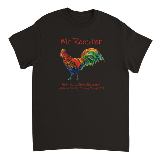 Mr Rooster Artista Clive || Heavyweight Unisex Crewneck Tee