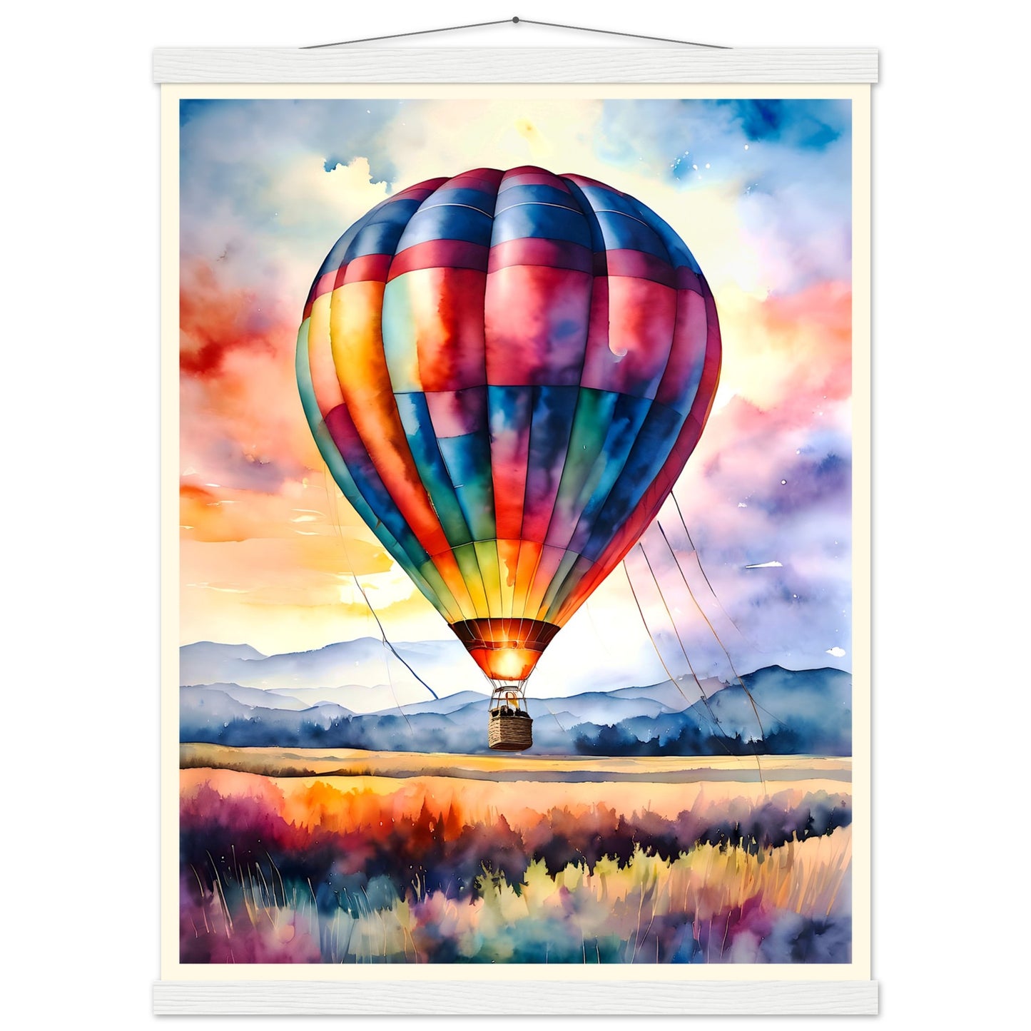 Watercolor Balloon || Premium Matte Paper Poster with Hanger