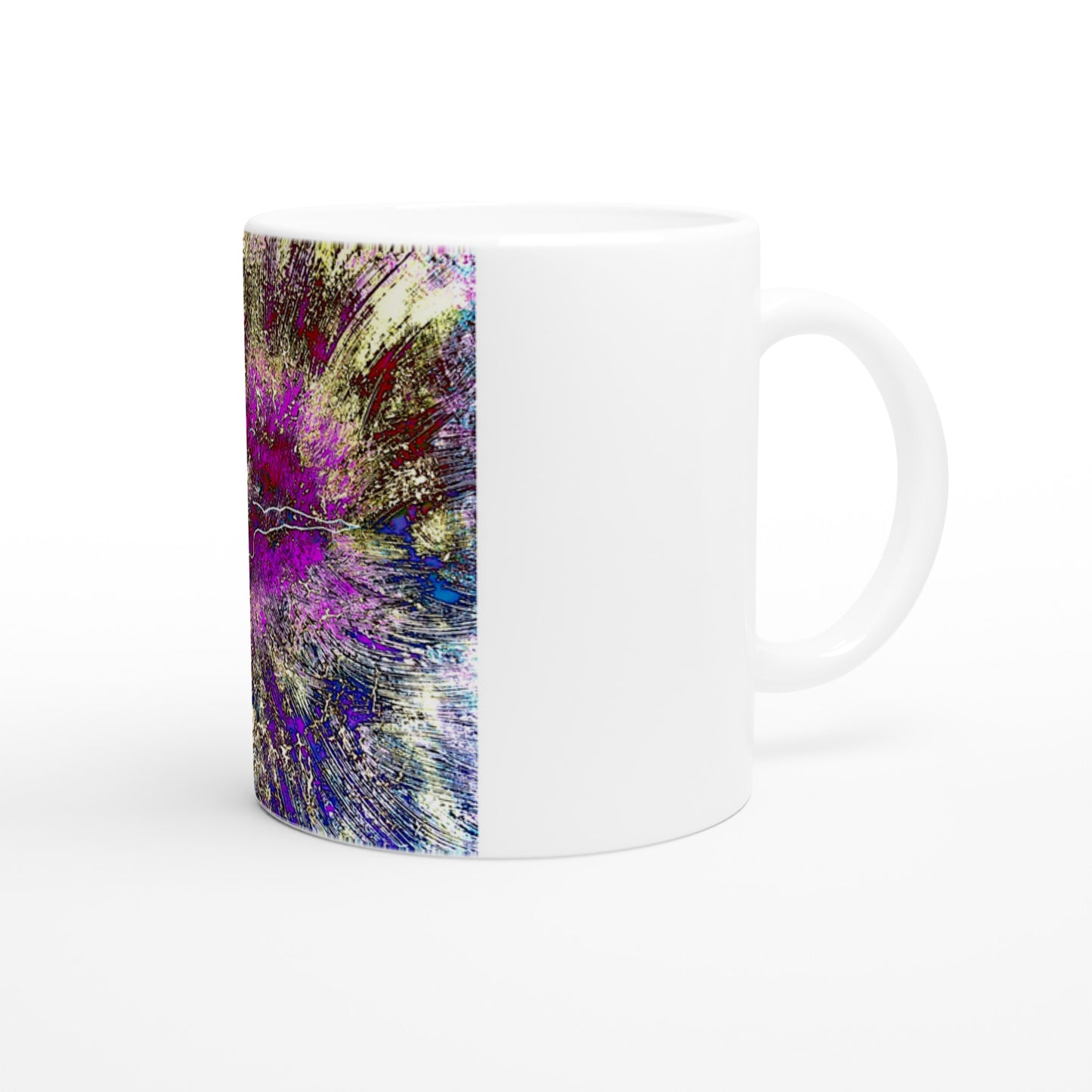 Energía del Yoga #1 || Taza de cerámica blanca de 11 oz