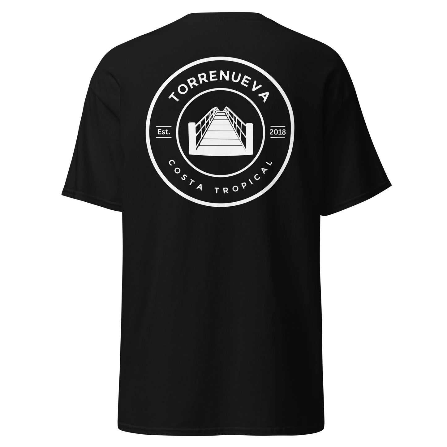 Torrenueva Costa, Est. 2018, Suspension Bridge Crest &amp; Back || Klassisches T-Shirt