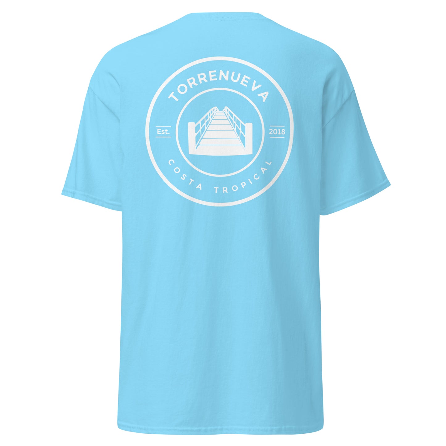 Torrenueva Costa, Est. 2018, Suspension Bridge Crest &amp; Back || Klassisches T-Shirt