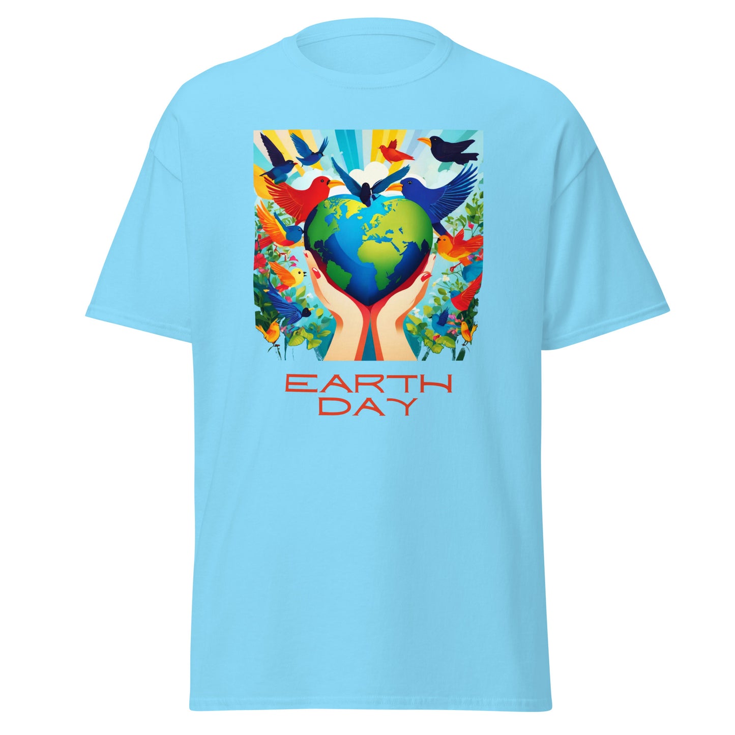 Tag der Erde, Herz Erde &amp; Vögel || Klassisches T-Shirt
