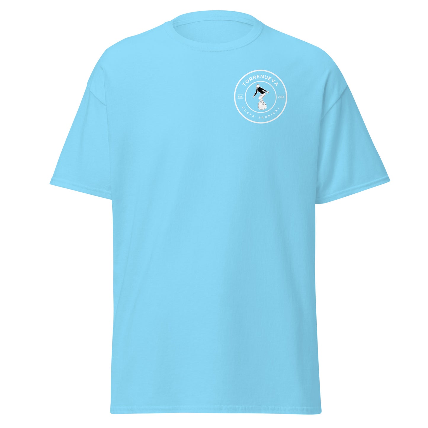 Torrenueva Costa Est. 2018, Surfer Girl Crest || Classic Tee