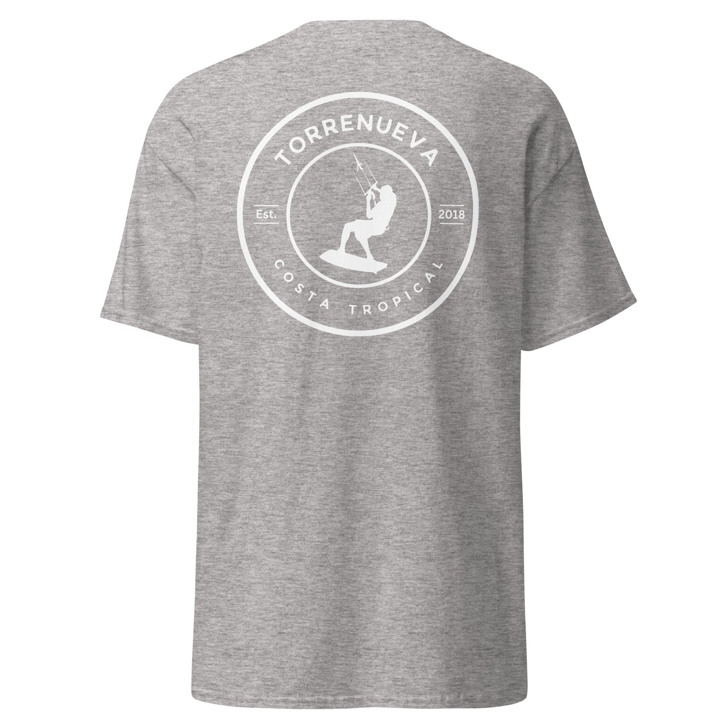 Torrenueva Costa, Est. 2018, Kite Surfer Crest & Back || Classic Tee