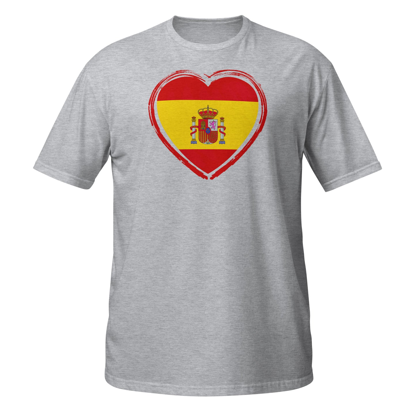 Corazón de la bandera española || Camiseta de estilo suave