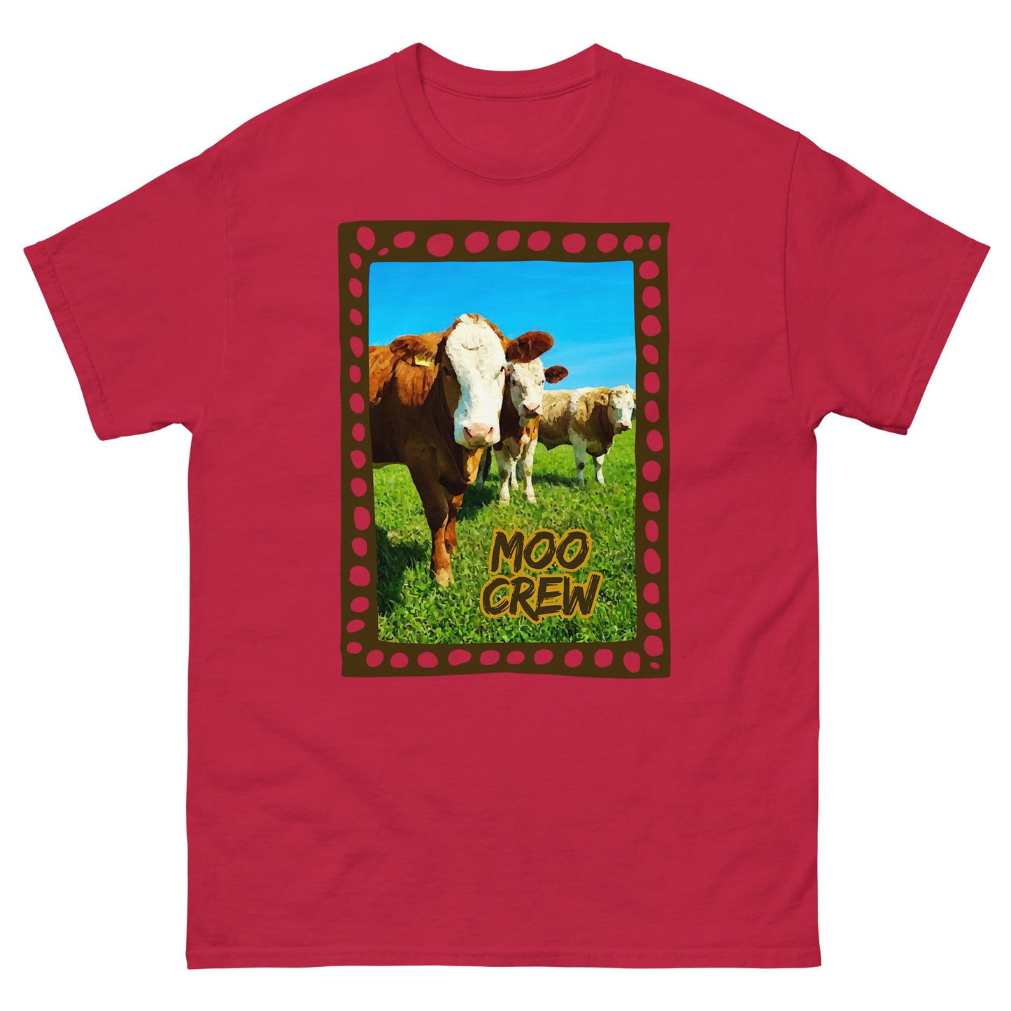 MOO CREW Brown || Unisex classic tee