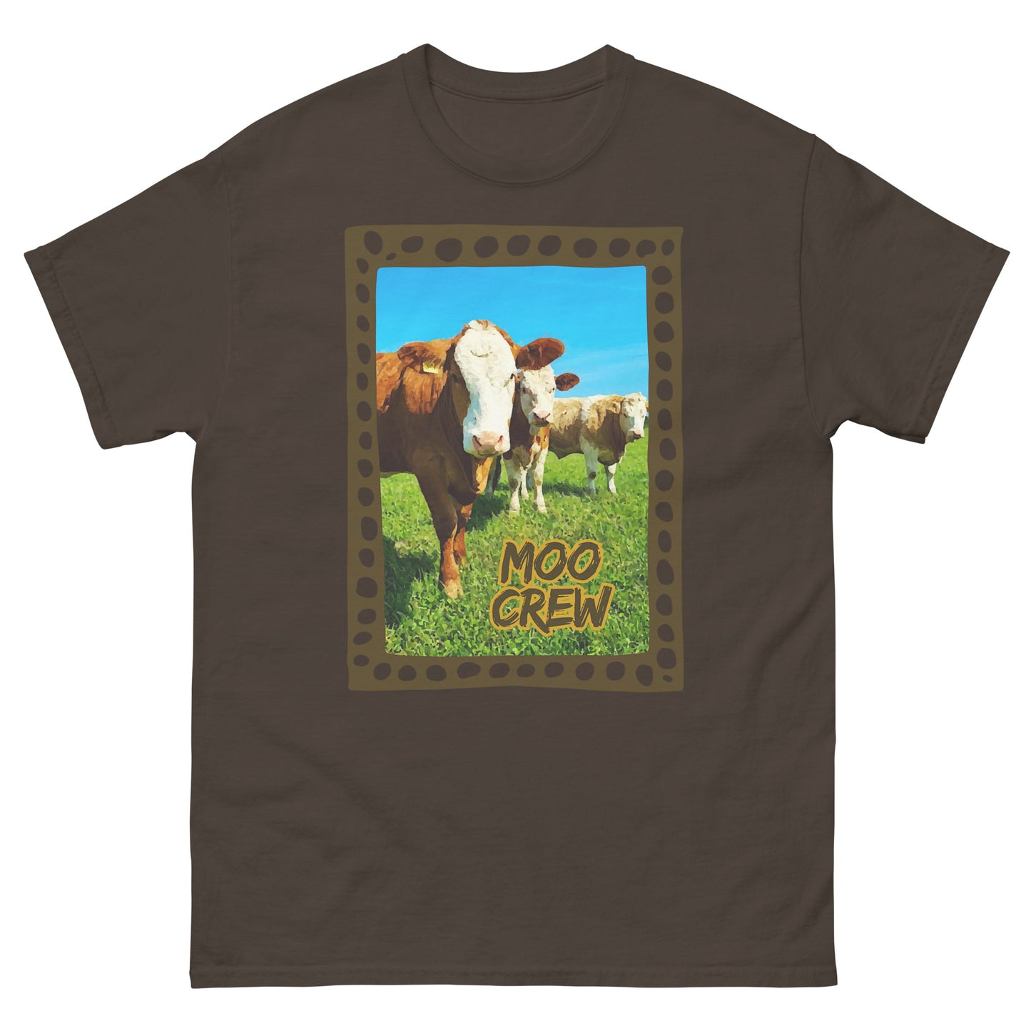 MOO CREW Brown || Unisex classic tee