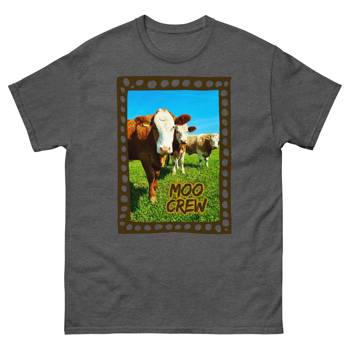 MOO CREW Brown || Unisex classic tee