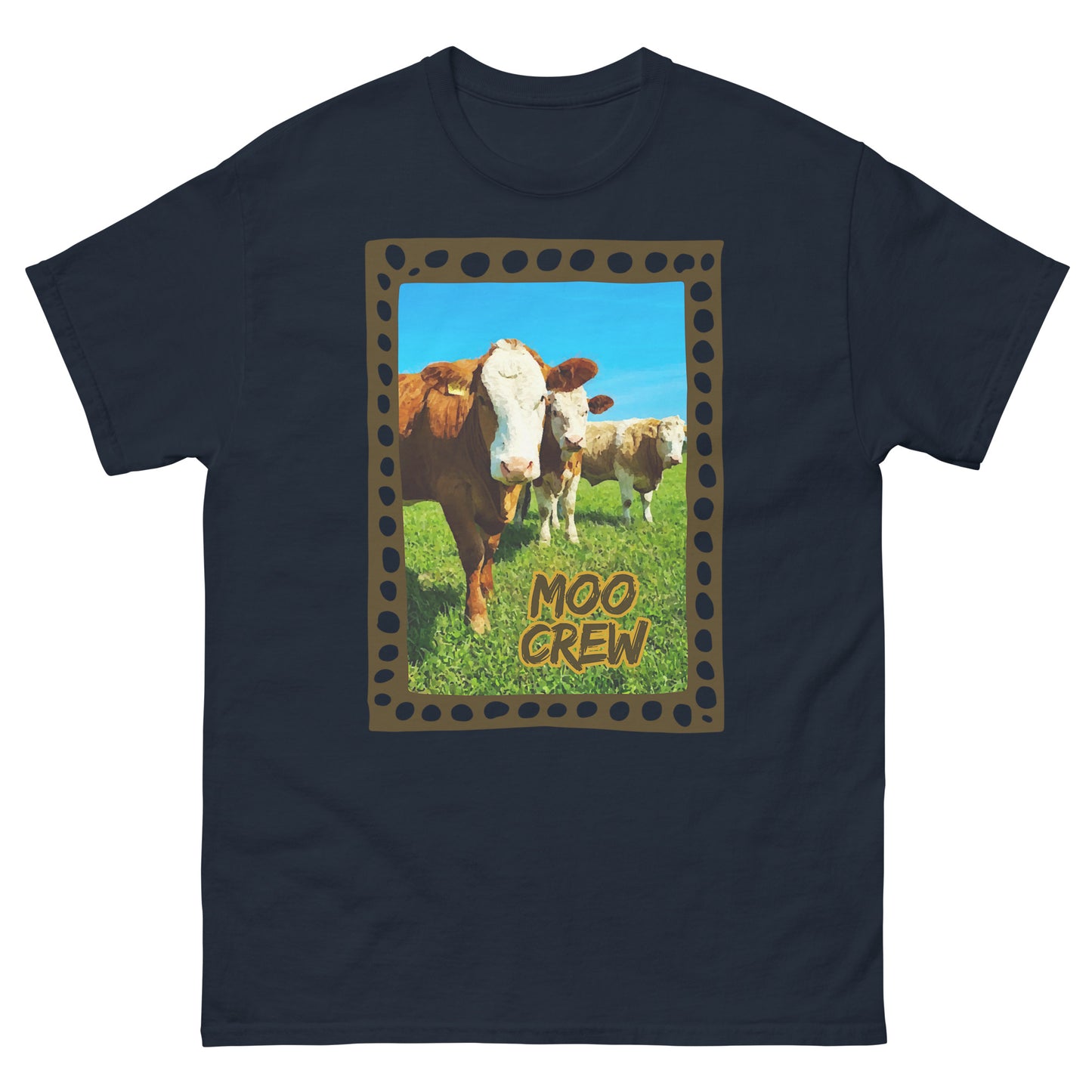 MOO CREW Brown || Unisex classic tee