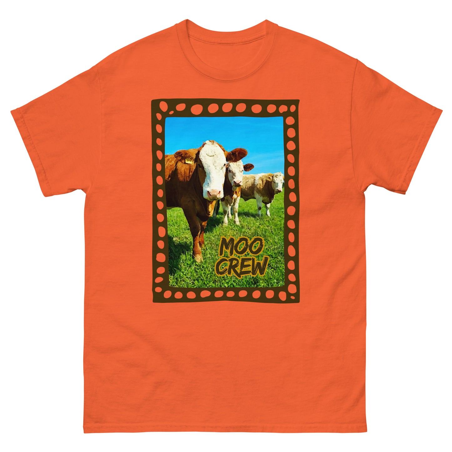 MOO CREW Brown || Unisex classic tee