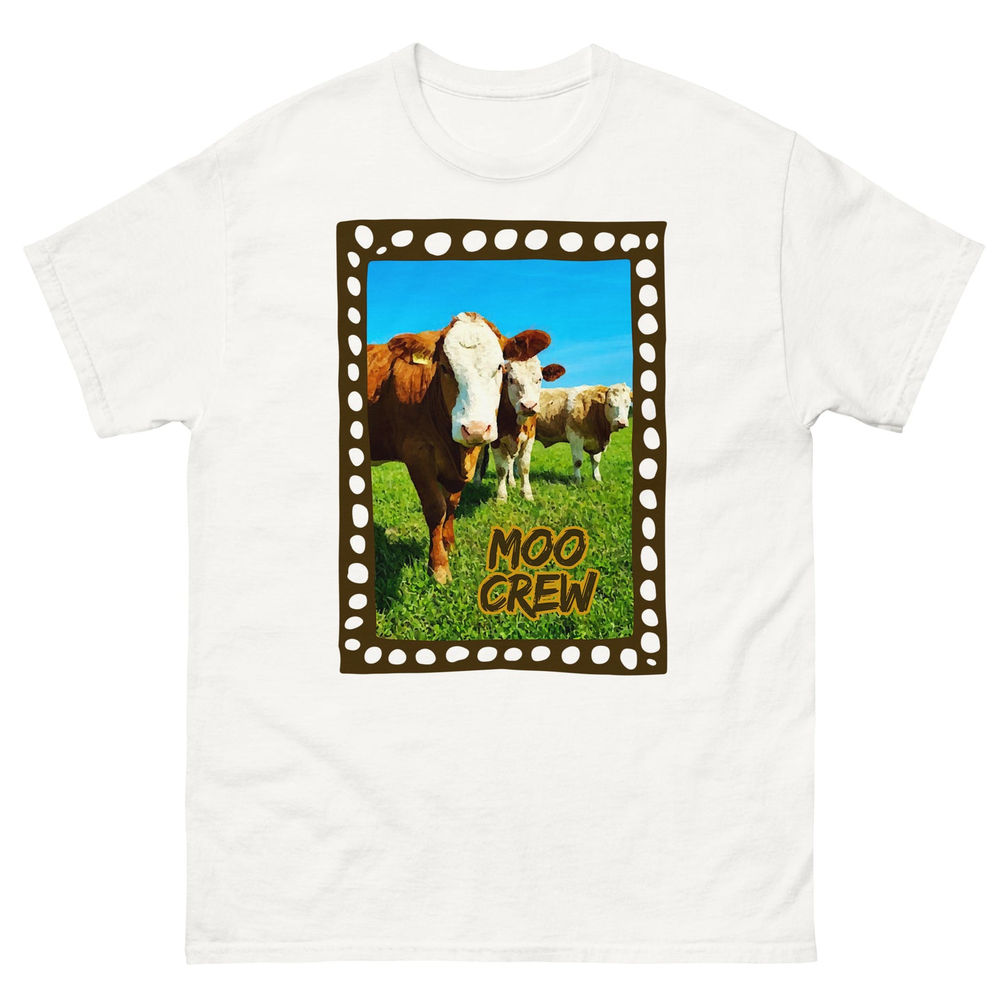 MOO CREW Brown || Unisex classic tee