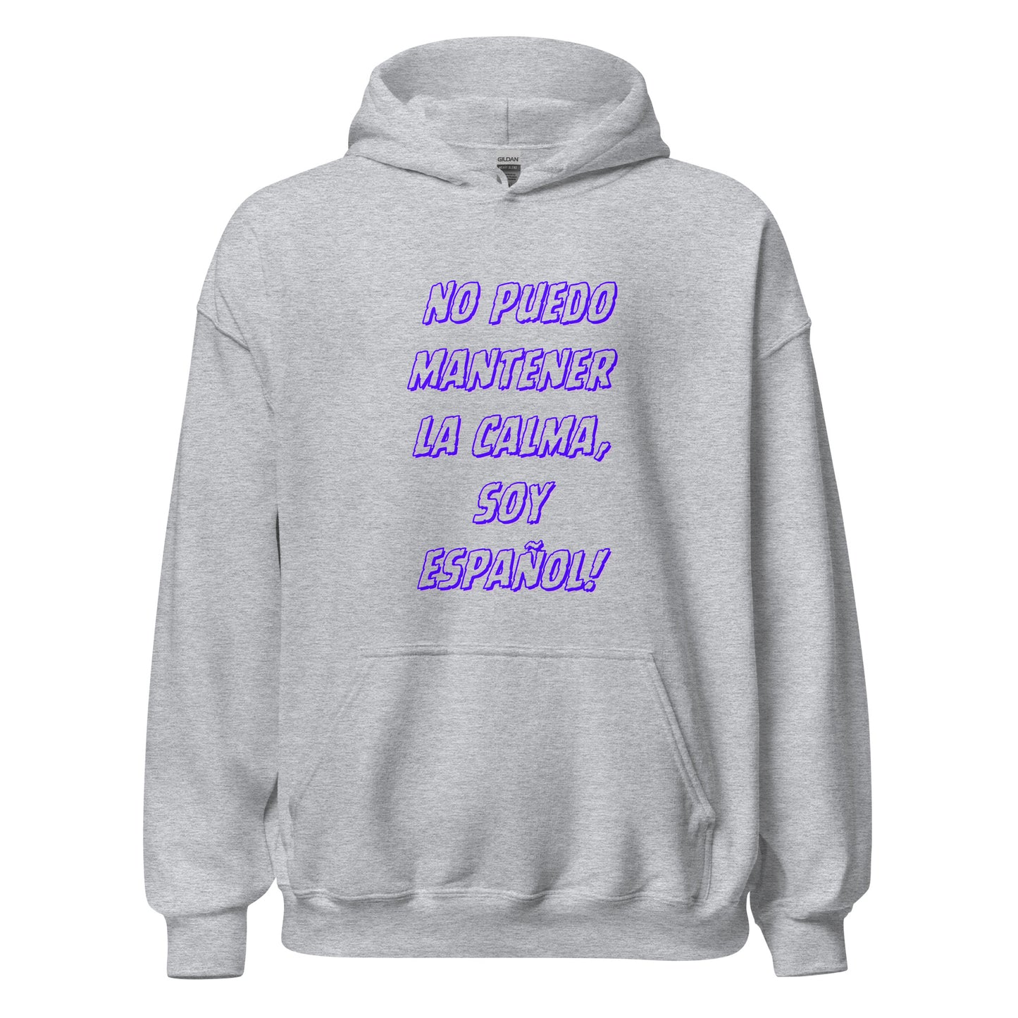 No Puedo Mantener la Calma, Soy Español Blue || Unisex-Hoodie